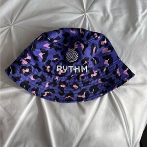 Purple and Pink Leopard Print Bucket Hat